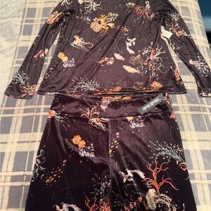 Modcloth Matching Set with Colorful Sea Life Print